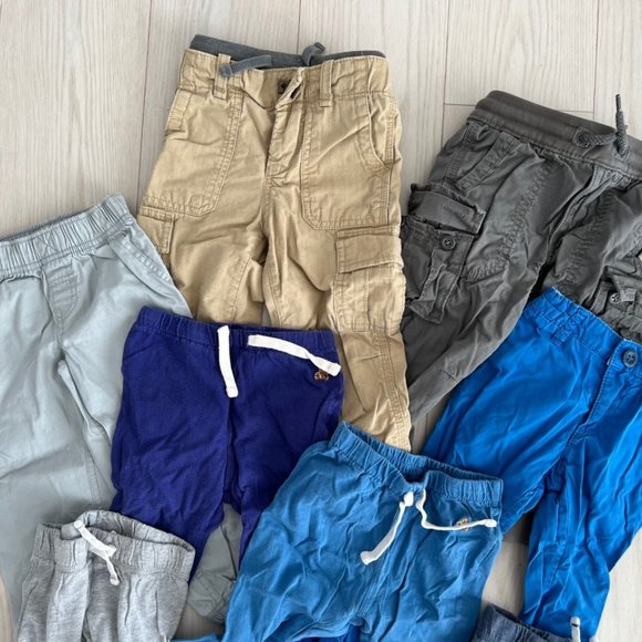 Set of 8 Boy's Toddler Pants Jeans Various 12-24 Months - Picture 2 of 3